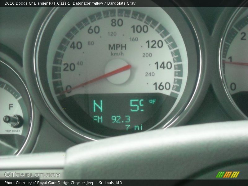 Detonator Yellow / Dark Slate Gray 2010 Dodge Challenger R/T Classic