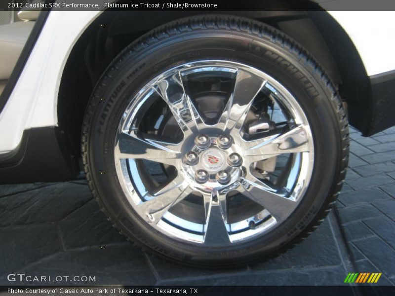Platinum Ice Tricoat / Shale/Brownstone 2012 Cadillac SRX Performance