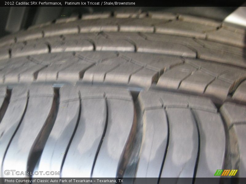 Platinum Ice Tricoat / Shale/Brownstone 2012 Cadillac SRX Performance