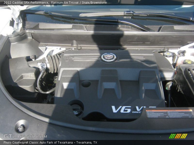 Platinum Ice Tricoat / Shale/Brownstone 2012 Cadillac SRX Performance