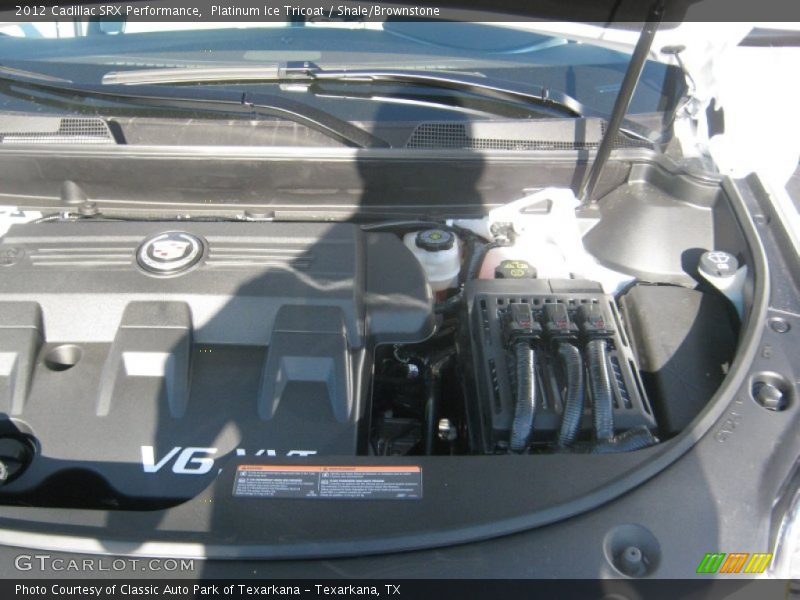 Platinum Ice Tricoat / Shale/Brownstone 2012 Cadillac SRX Performance