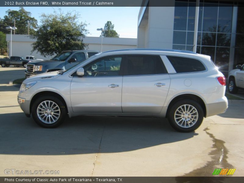 White Diamond Tricoat / Cashmere 2012 Buick Enclave FWD