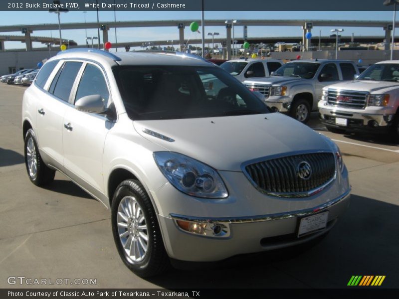 White Diamond Tricoat / Cashmere 2012 Buick Enclave FWD