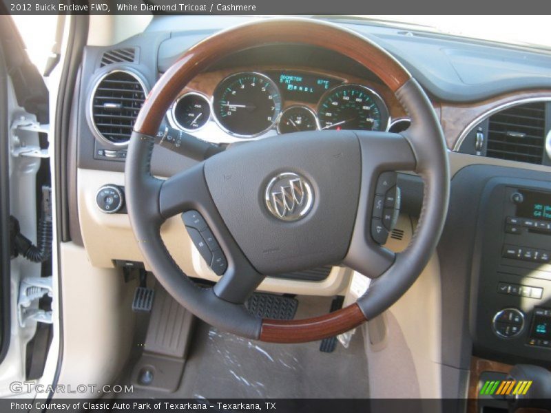 White Diamond Tricoat / Cashmere 2012 Buick Enclave FWD