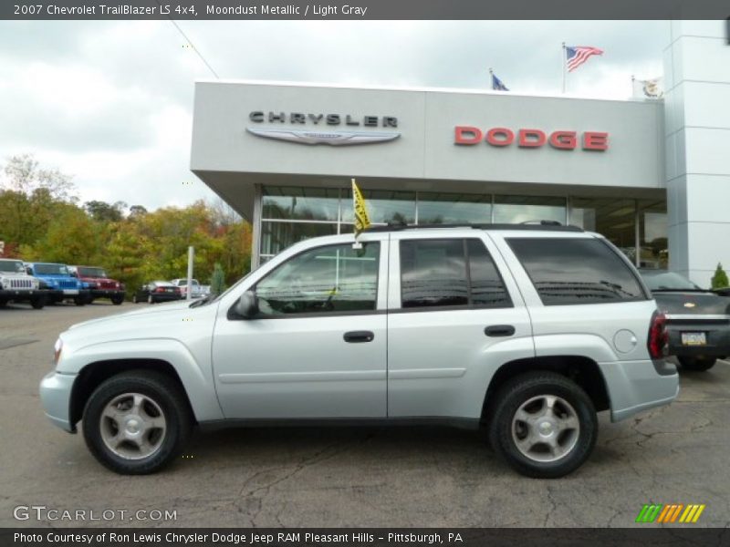 Moondust Metallic / Light Gray 2007 Chevrolet TrailBlazer LS 4x4