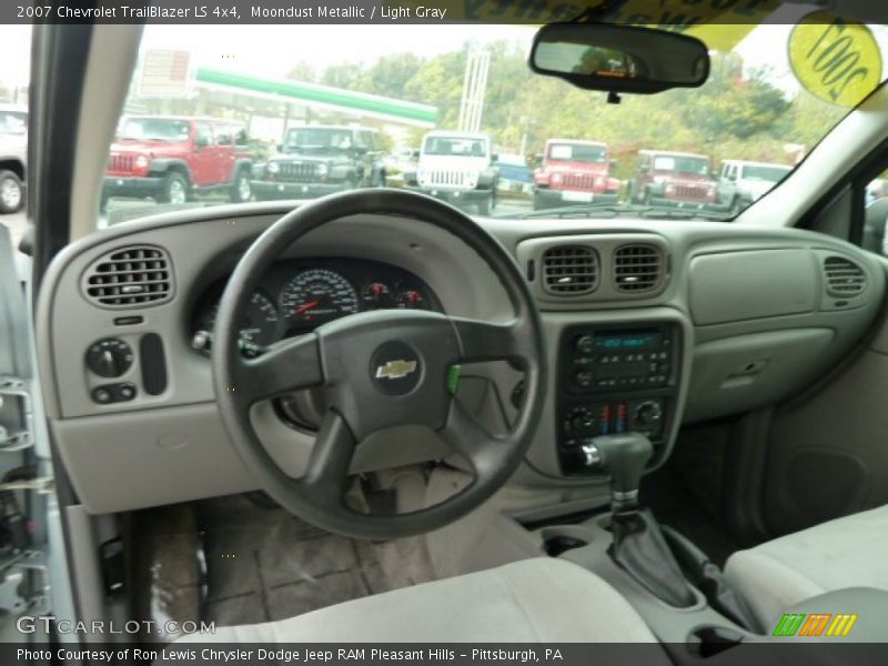 Moondust Metallic / Light Gray 2007 Chevrolet TrailBlazer LS 4x4