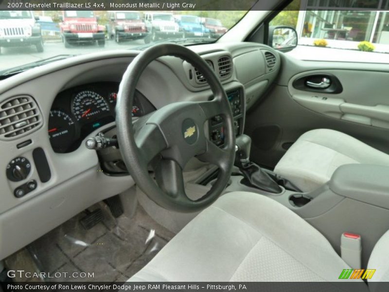 Moondust Metallic / Light Gray 2007 Chevrolet TrailBlazer LS 4x4