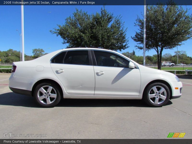 Campanella White / Pure Beige 2008 Volkswagen Jetta SE Sedan