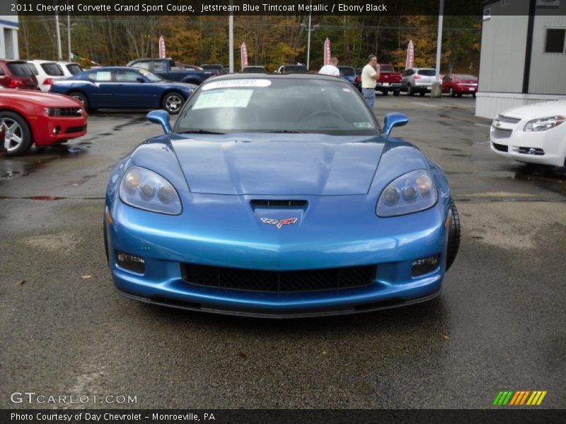Jetstream Blue Tintcoat Metallic / Ebony Black 2011 Chevrolet Corvette Grand Sport Coupe