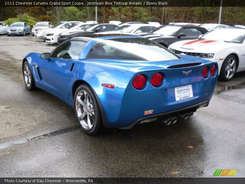 Jetstream Blue Tintcoat Metallic / Ebony Black 2011 Chevrolet Corvette Grand Sport Coupe