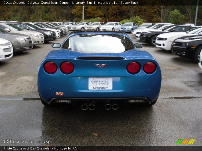 Jetstream Blue Tintcoat Metallic / Ebony Black 2011 Chevrolet Corvette Grand Sport Coupe