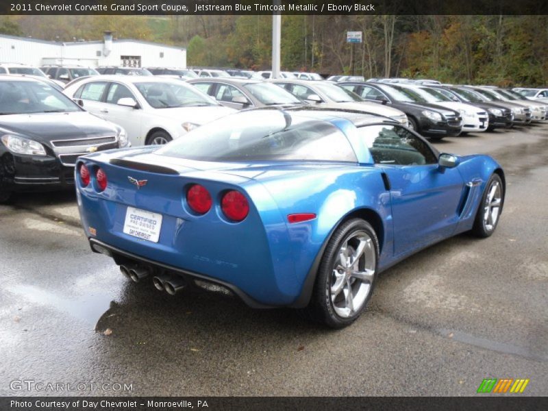 Jetstream Blue Tintcoat Metallic / Ebony Black 2011 Chevrolet Corvette Grand Sport Coupe