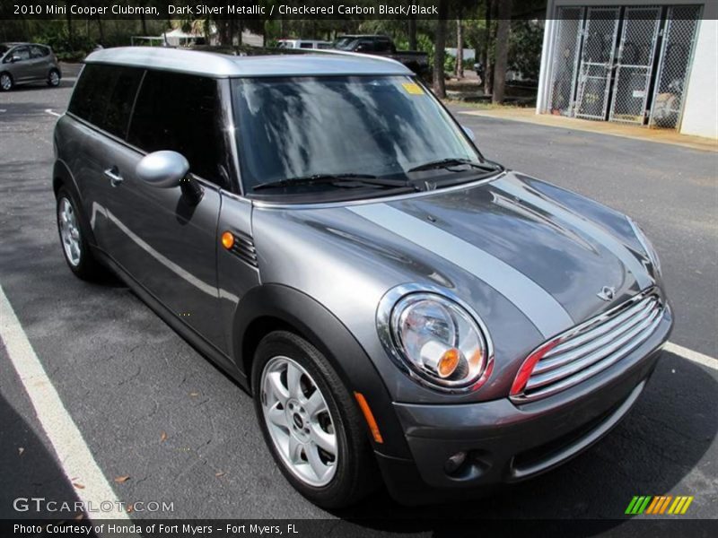 Dark Silver Metallic / Checkered Carbon Black/Black 2010 Mini Cooper Clubman