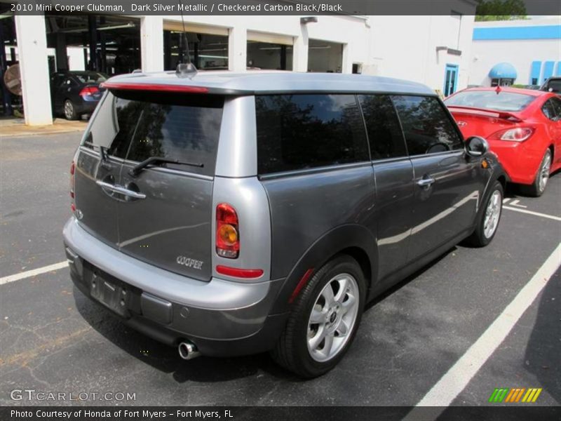 Dark Silver Metallic / Checkered Carbon Black/Black 2010 Mini Cooper Clubman