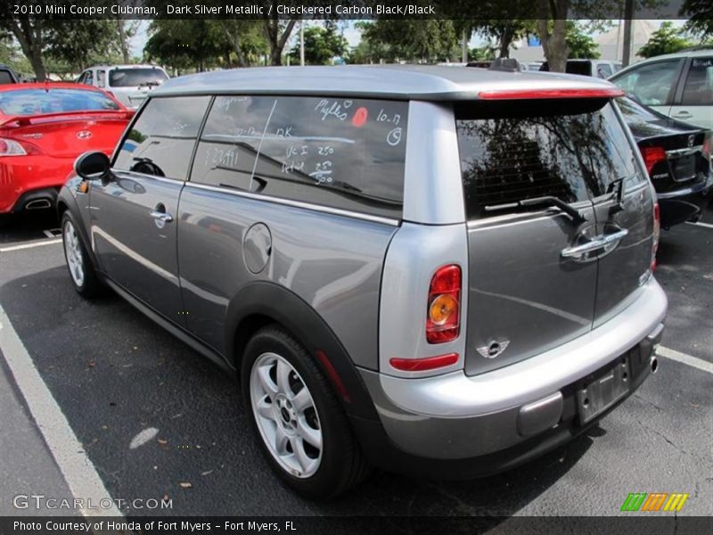 Dark Silver Metallic / Checkered Carbon Black/Black 2010 Mini Cooper Clubman