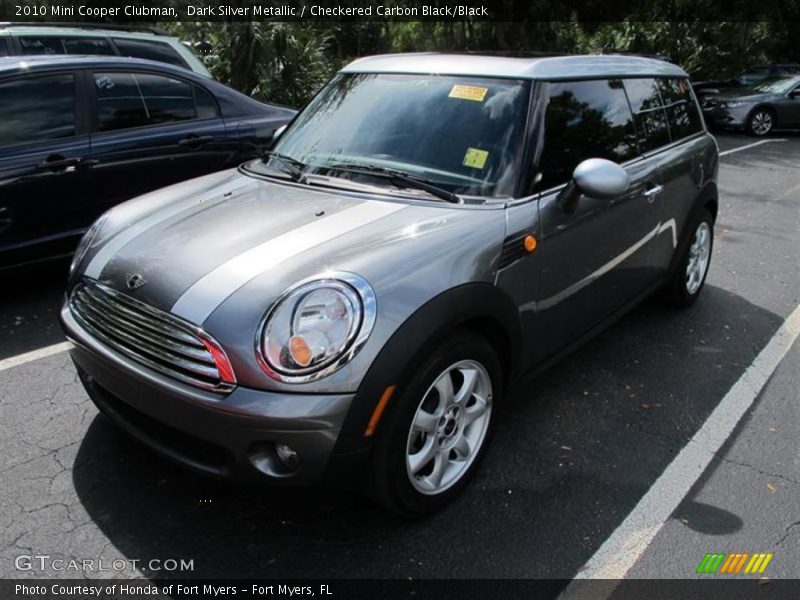 Dark Silver Metallic / Checkered Carbon Black/Black 2010 Mini Cooper Clubman