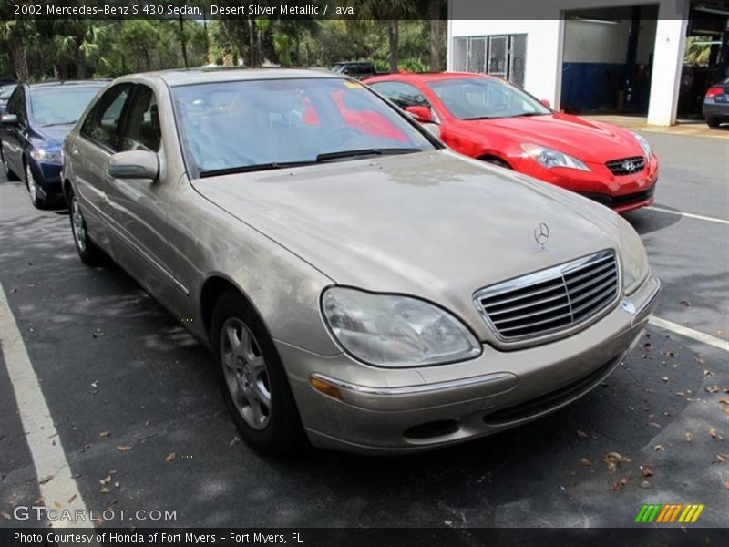 Desert Silver Metallic / Java 2002 Mercedes-Benz S 430 Sedan
