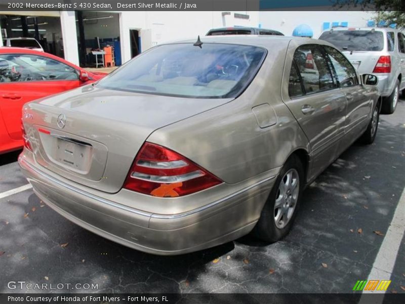 Desert Silver Metallic / Java 2002 Mercedes-Benz S 430 Sedan