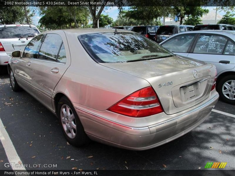 Desert Silver Metallic / Java 2002 Mercedes-Benz S 430 Sedan