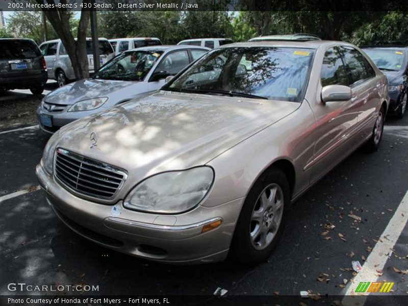 Desert Silver Metallic / Java 2002 Mercedes-Benz S 430 Sedan
