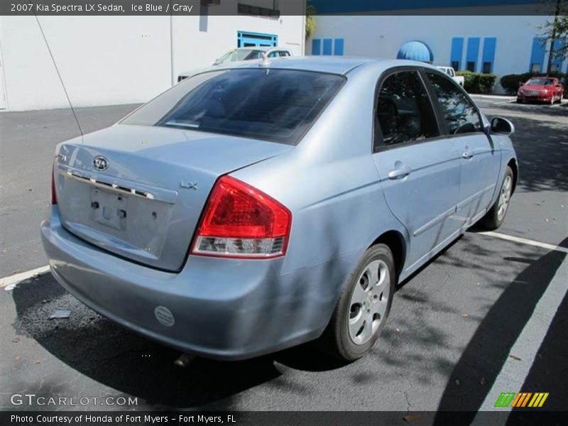 Ice Blue / Gray 2007 Kia Spectra LX Sedan