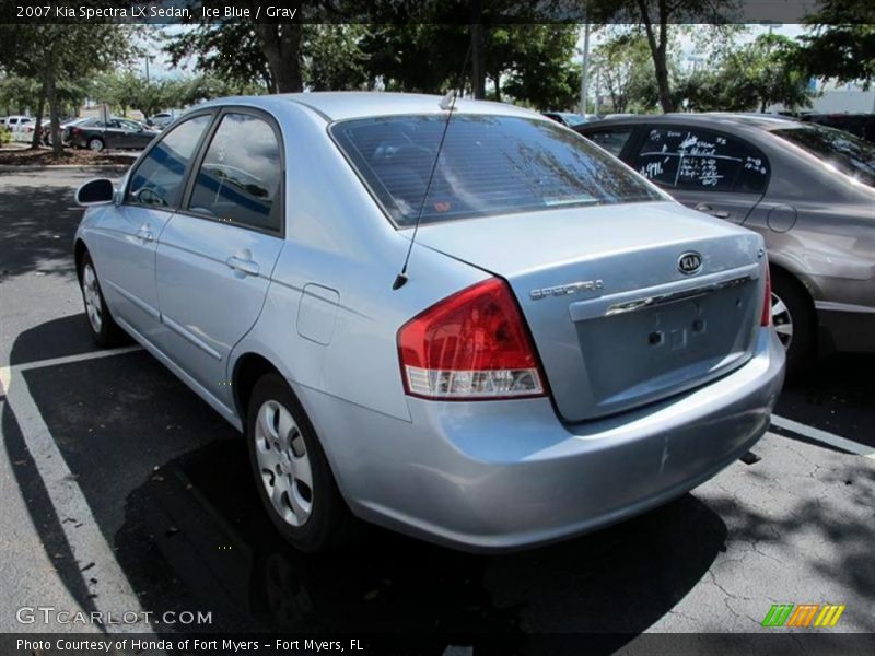 Ice Blue / Gray 2007 Kia Spectra LX Sedan