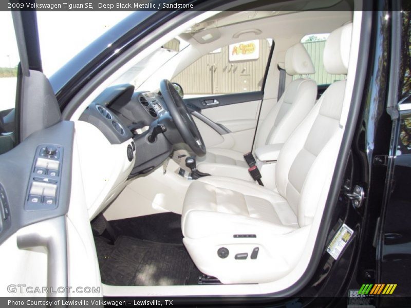 Deep Black Metallic / Sandstone 2009 Volkswagen Tiguan SE