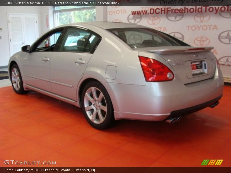 Radiant Silver Metallic / Charcoal Black 2008 Nissan Maxima 3.5 SE