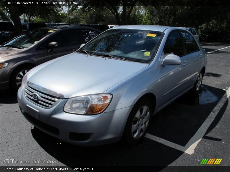 Ice Blue / Gray 2007 Kia Spectra LX Sedan