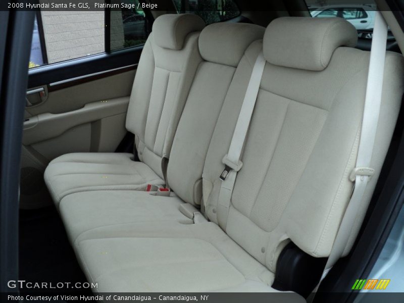Platinum Sage / Beige 2008 Hyundai Santa Fe GLS