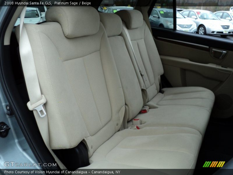 Platinum Sage / Beige 2008 Hyundai Santa Fe GLS