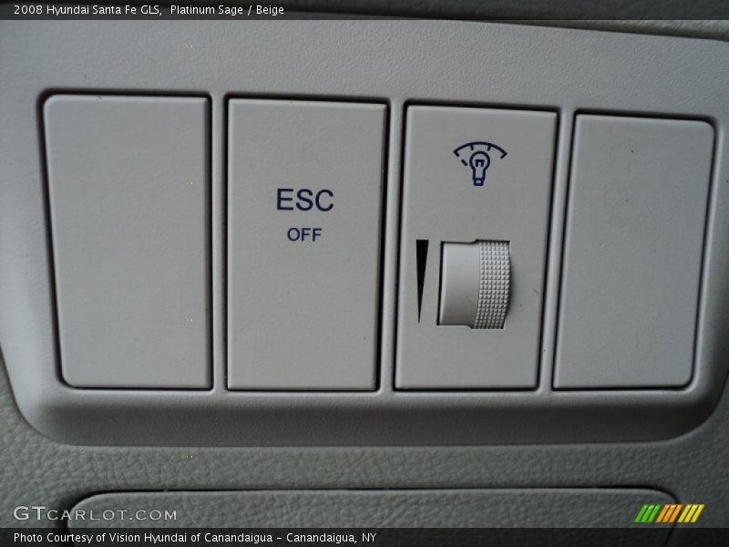 Platinum Sage / Beige 2008 Hyundai Santa Fe GLS