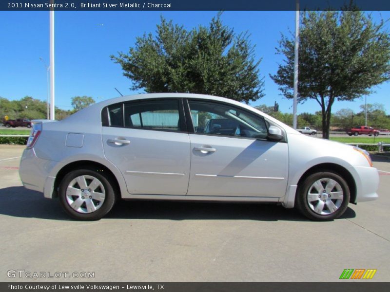 Brilliant Silver Metallic / Charcoal 2011 Nissan Sentra 2.0