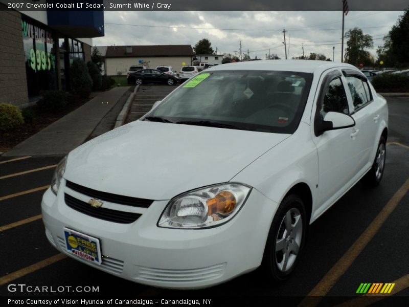 Summit White / Gray 2007 Chevrolet Cobalt LT Sedan