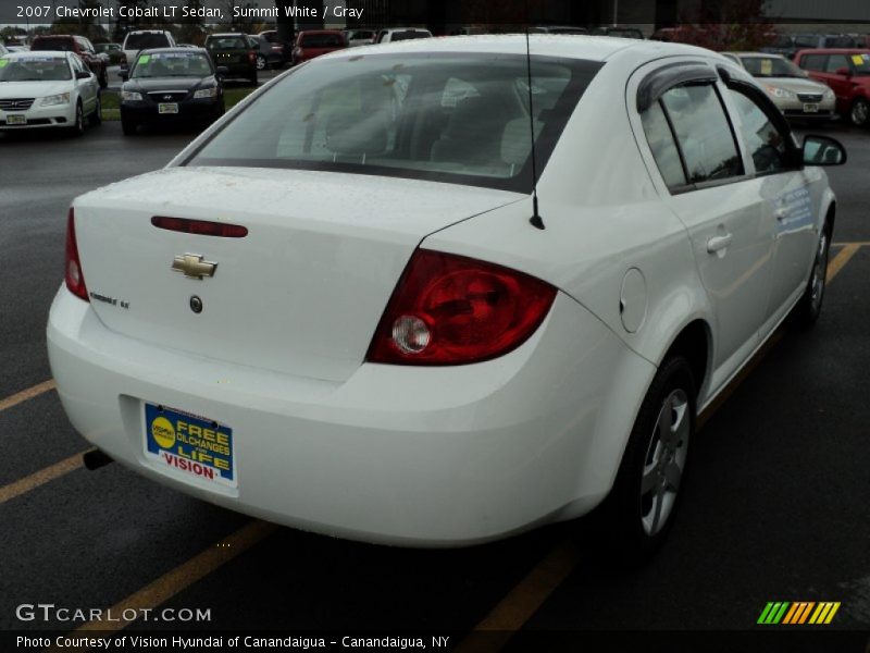 Summit White / Gray 2007 Chevrolet Cobalt LT Sedan