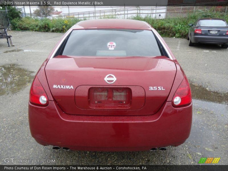 Red Opulence Metallic / Black 2005 Nissan Maxima 3.5 SL