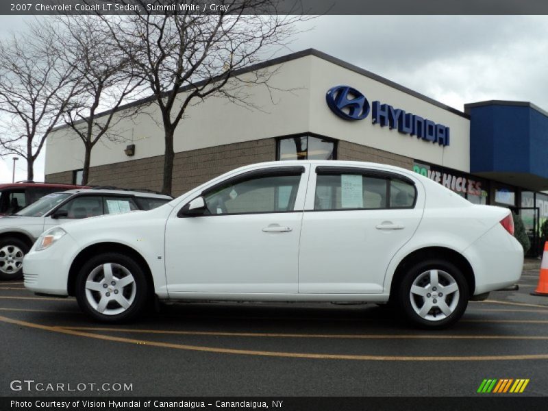 Summit White / Gray 2007 Chevrolet Cobalt LT Sedan