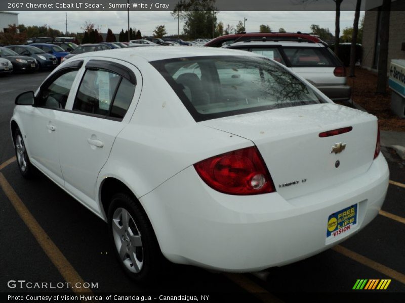 Summit White / Gray 2007 Chevrolet Cobalt LT Sedan