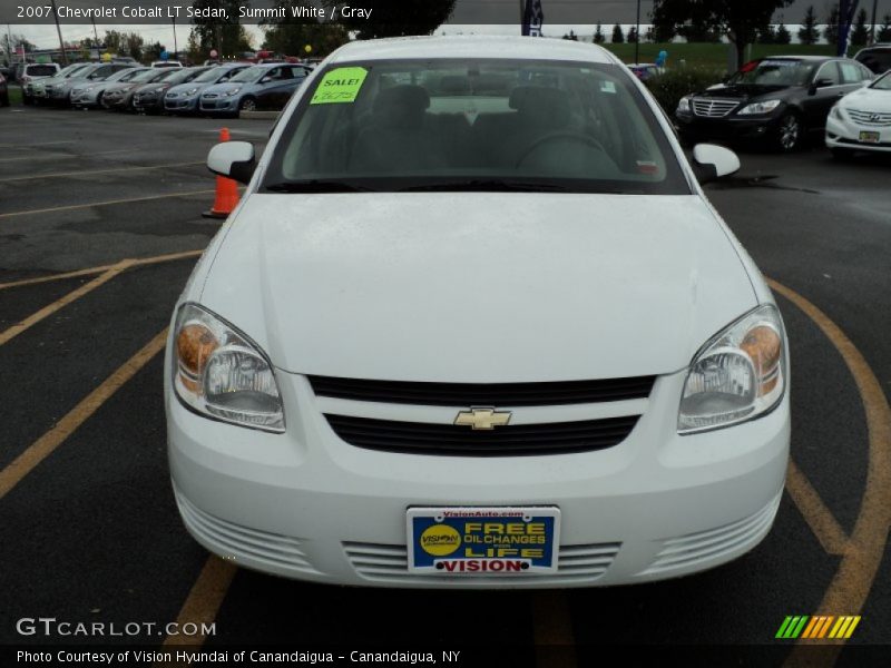Summit White / Gray 2007 Chevrolet Cobalt LT Sedan