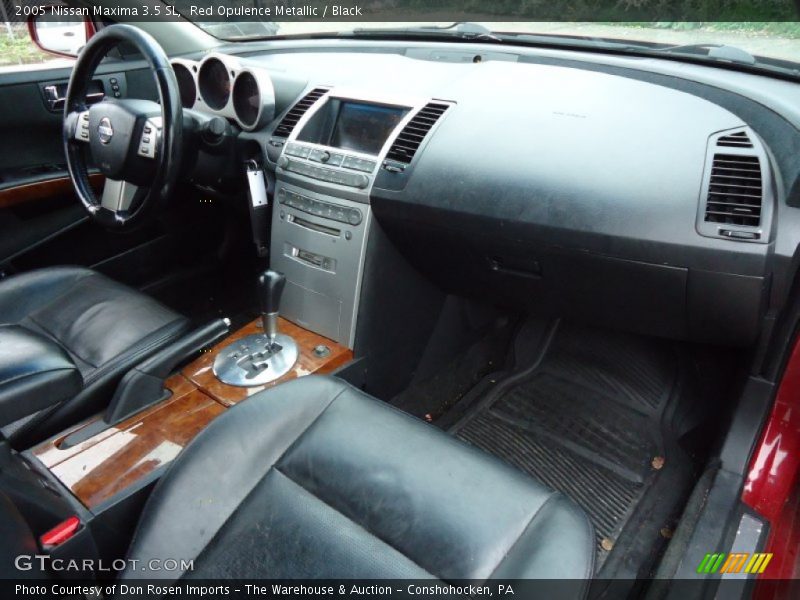 Red Opulence Metallic / Black 2005 Nissan Maxima 3.5 SL