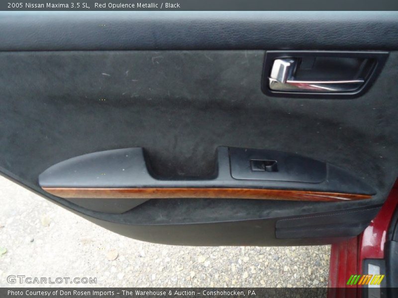 Red Opulence Metallic / Black 2005 Nissan Maxima 3.5 SL