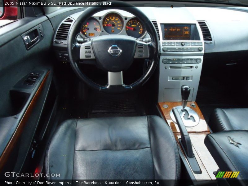 Red Opulence Metallic / Black 2005 Nissan Maxima 3.5 SL