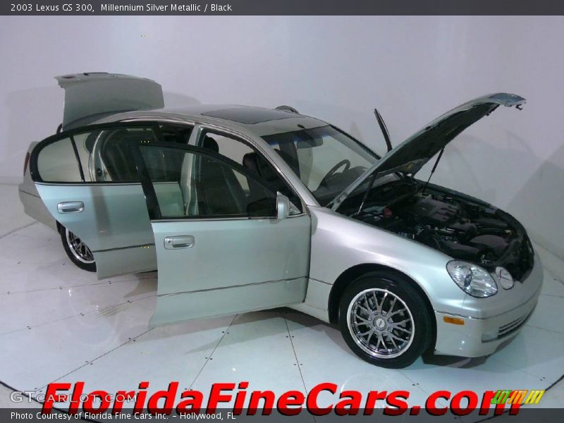 Millennium Silver Metallic / Black 2003 Lexus GS 300