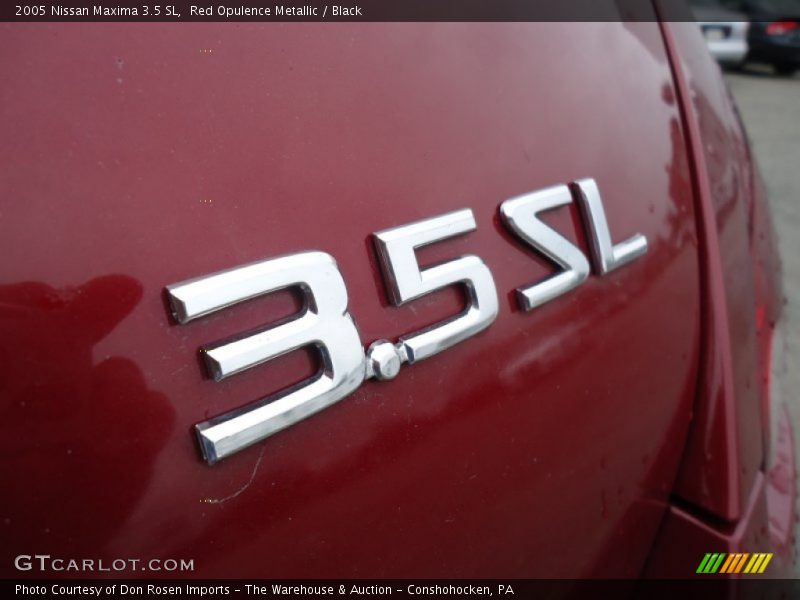 Red Opulence Metallic / Black 2005 Nissan Maxima 3.5 SL