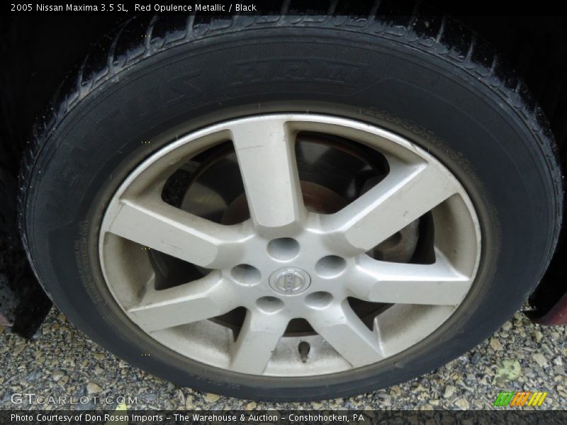 Red Opulence Metallic / Black 2005 Nissan Maxima 3.5 SL