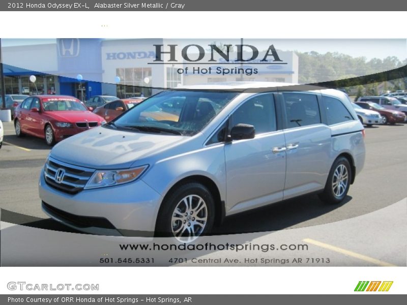 Alabaster Silver Metallic / Gray 2012 Honda Odyssey EX-L
