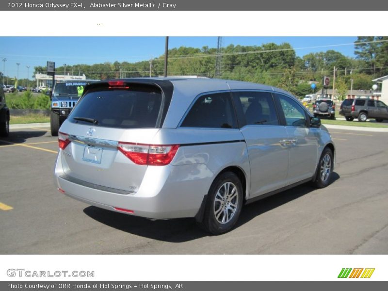 Alabaster Silver Metallic / Gray 2012 Honda Odyssey EX-L