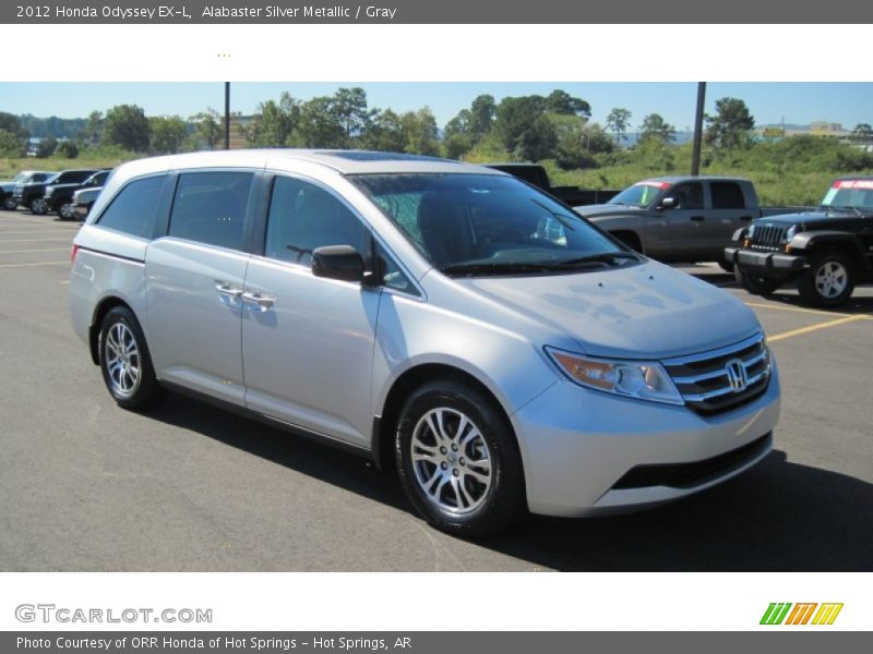 Alabaster Silver Metallic / Gray 2012 Honda Odyssey EX-L