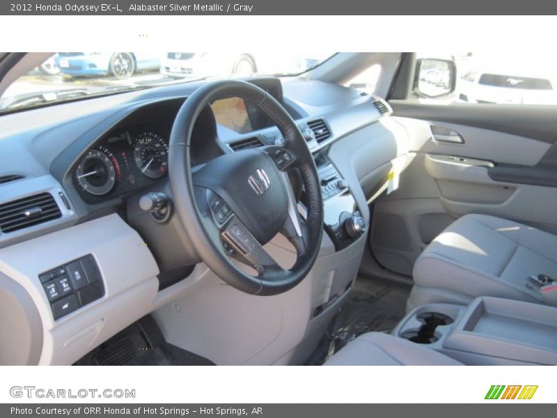 Alabaster Silver Metallic / Gray 2012 Honda Odyssey EX-L