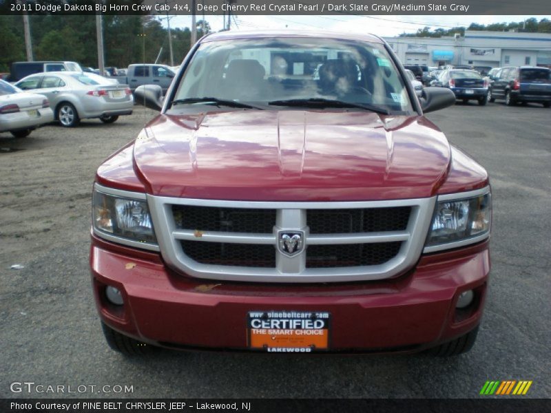 Deep Cherry Red Crystal Pearl / Dark Slate Gray/Medium Slate Gray 2011 Dodge Dakota Big Horn Crew Cab 4x4
